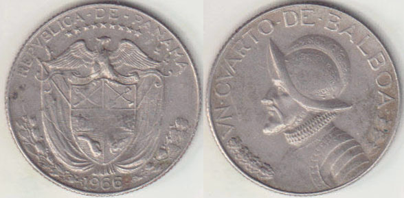 1966 Panama 1/4 Balboa A008671